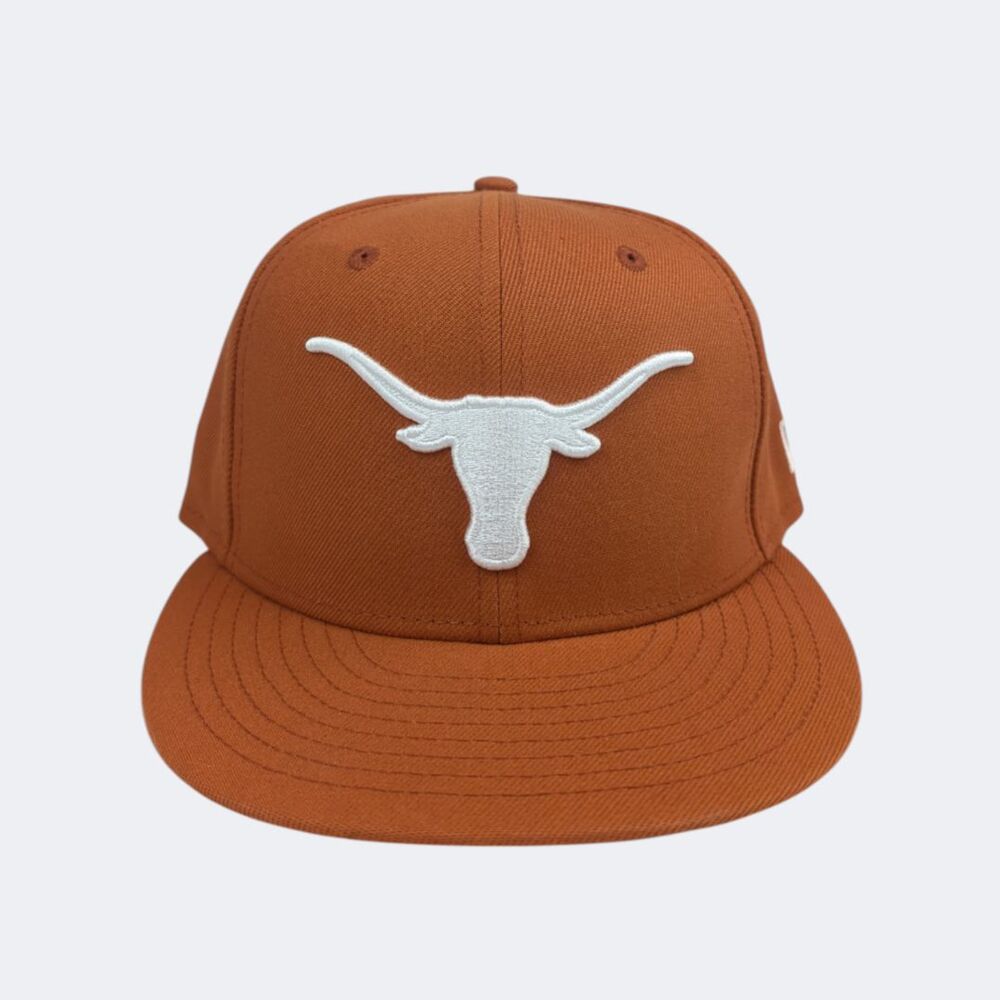 New Era 59Fifty Texas Longhorns  6 7/8 Fitted Cap Hat Burnt Orange NWOT
